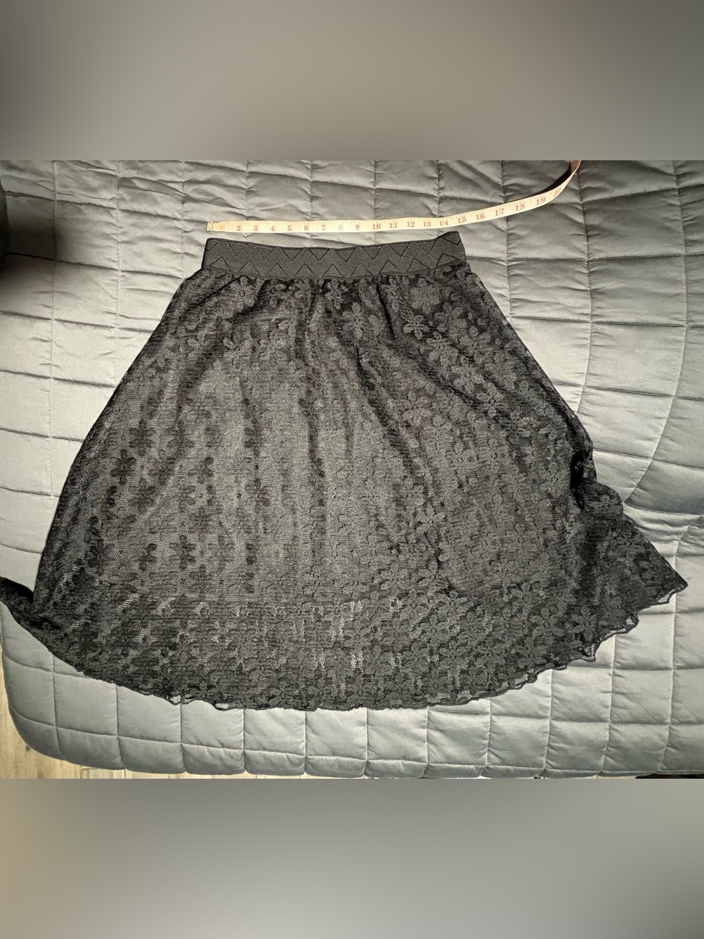 LuLaRoe Black Lace Midi Skirt